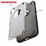 Wholesale iPhone Xs Max Tough Armor Hybrid Case (Silver)